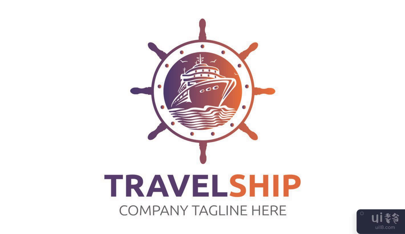 旅游船标志(Travel Ship Logo)插图2
