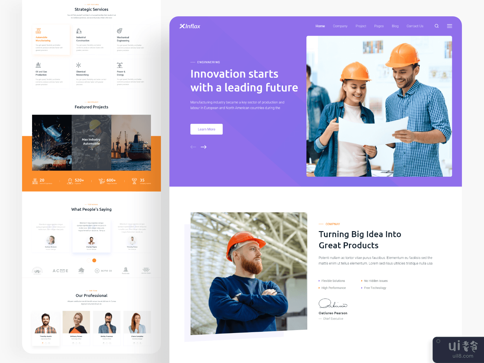 Xinflax-Industrial & Manufacturing landing pages v-02