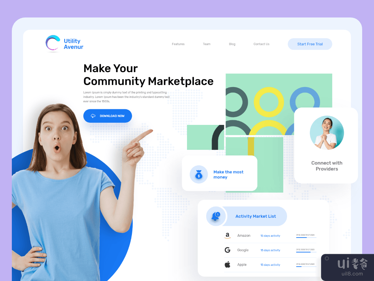 marketplace landing page