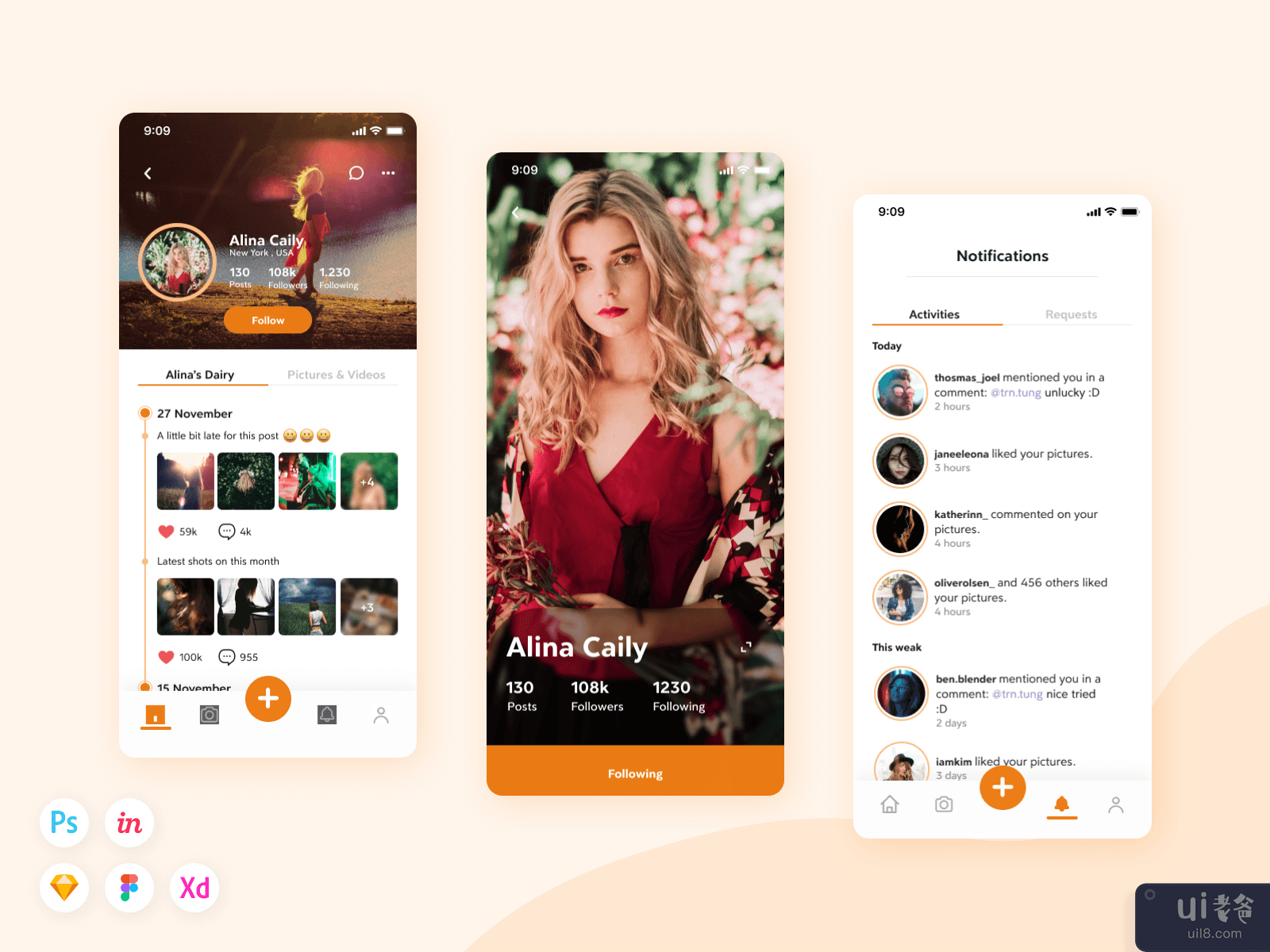 Asoly - Social App UI Kit #4