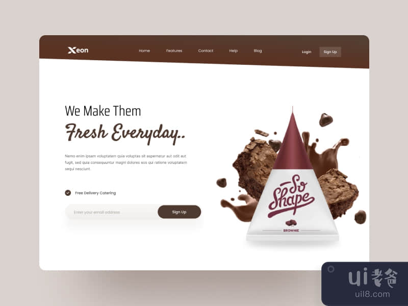 Sweet & Chocolate Product Shop Header