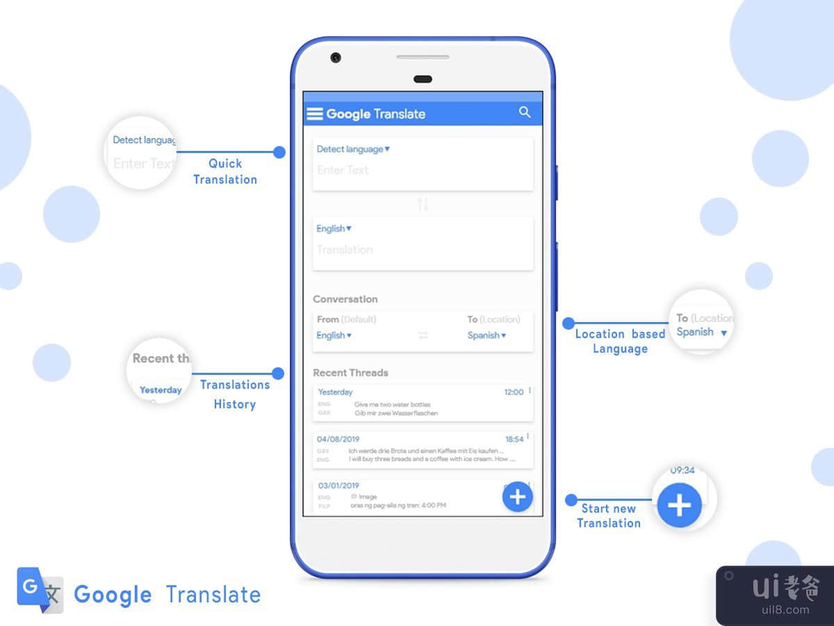 翻译带有详细信息的应用程序 Ui 模板(Translate app Ui template with details)插图1