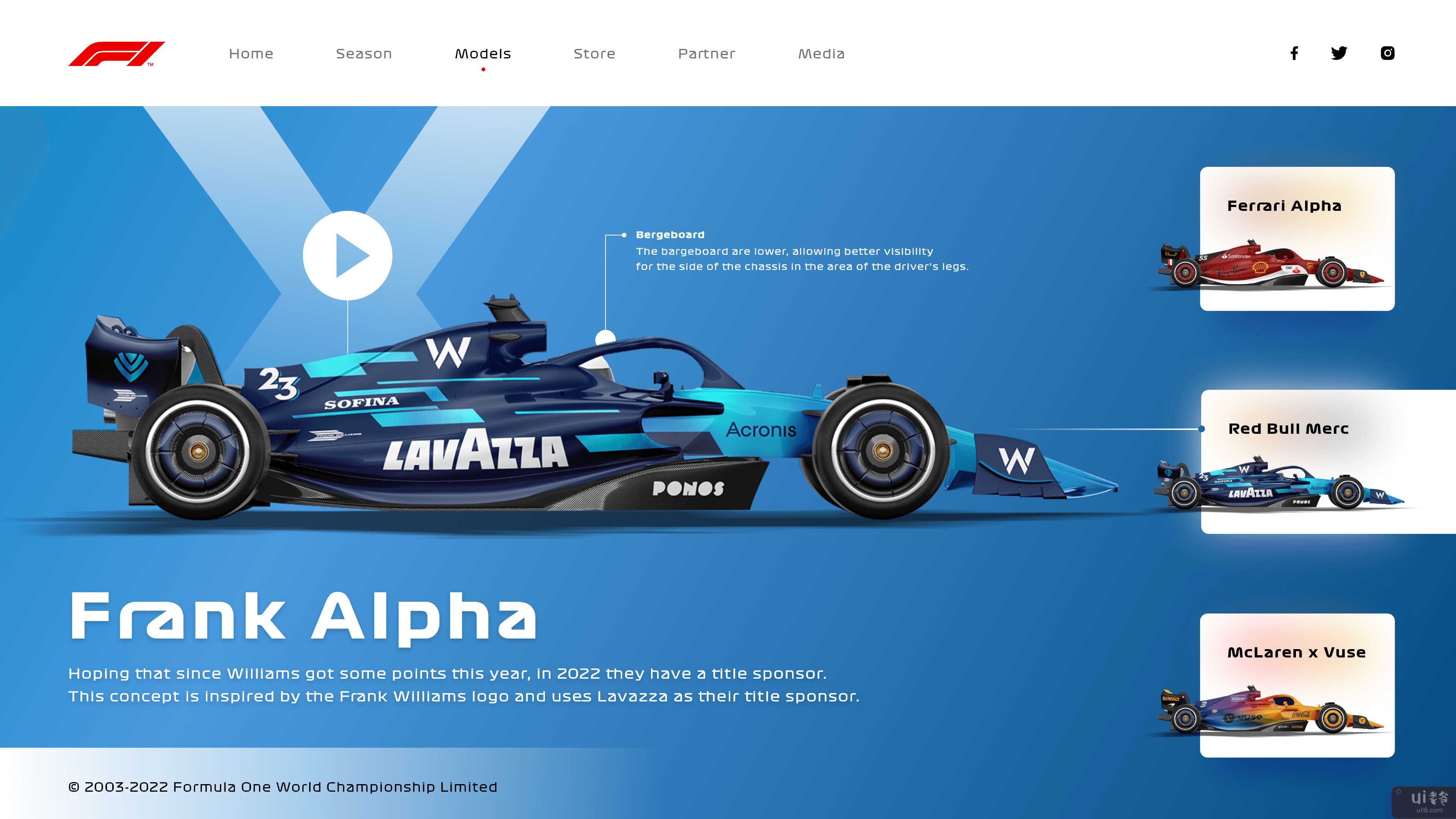 一级方程式网站重新设计 - Uplabs 挑战(Formula 1 Website Redesign - Uplabs challenge)插图2