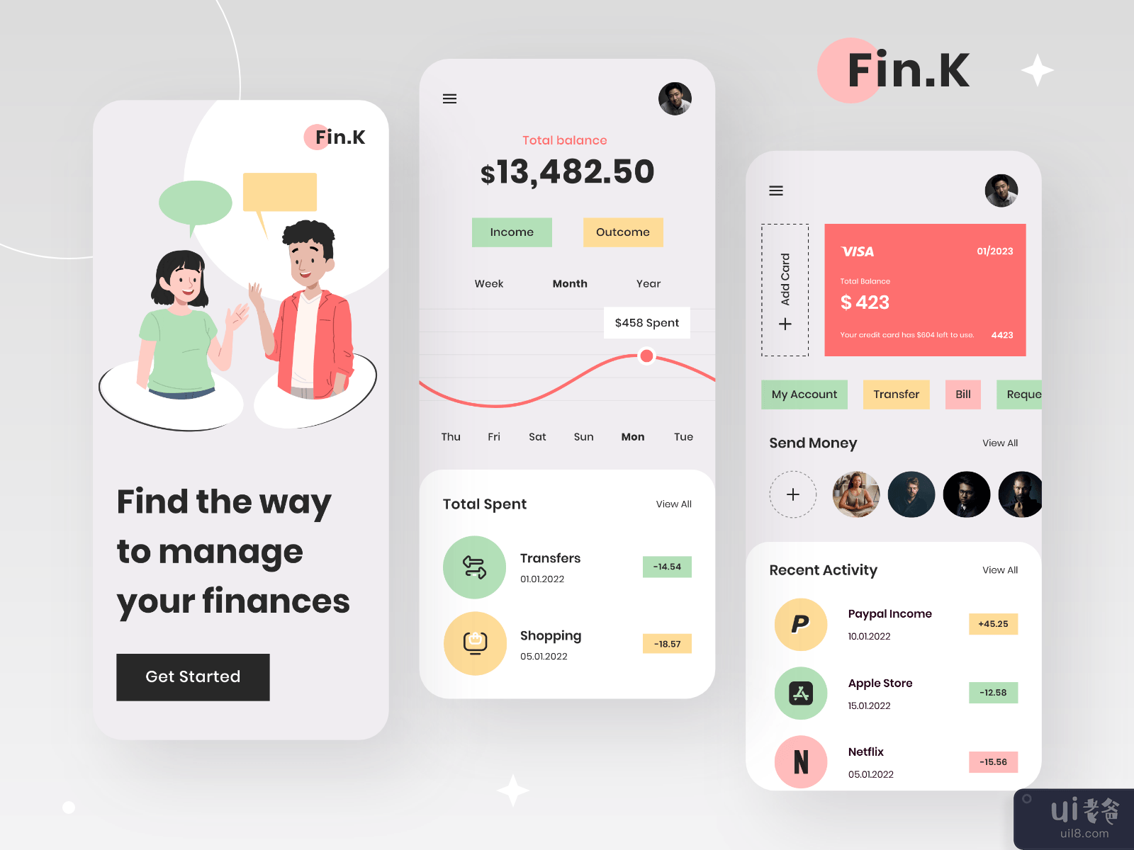 Fin.K 银行应用程序 Vol.01(Fin.K Banking App Vol.01)插图
