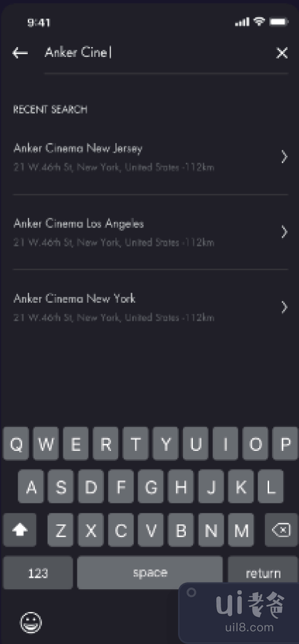 ANKER Cinema - 票务预订应用程序 UI 套件（第 2 部分）(ANKER Cinema - Ticket Booking App UI Kit (Part 2))插图3