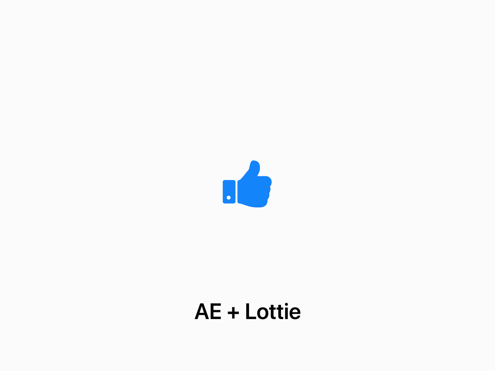 Thumb Like Animation AE + Lottie