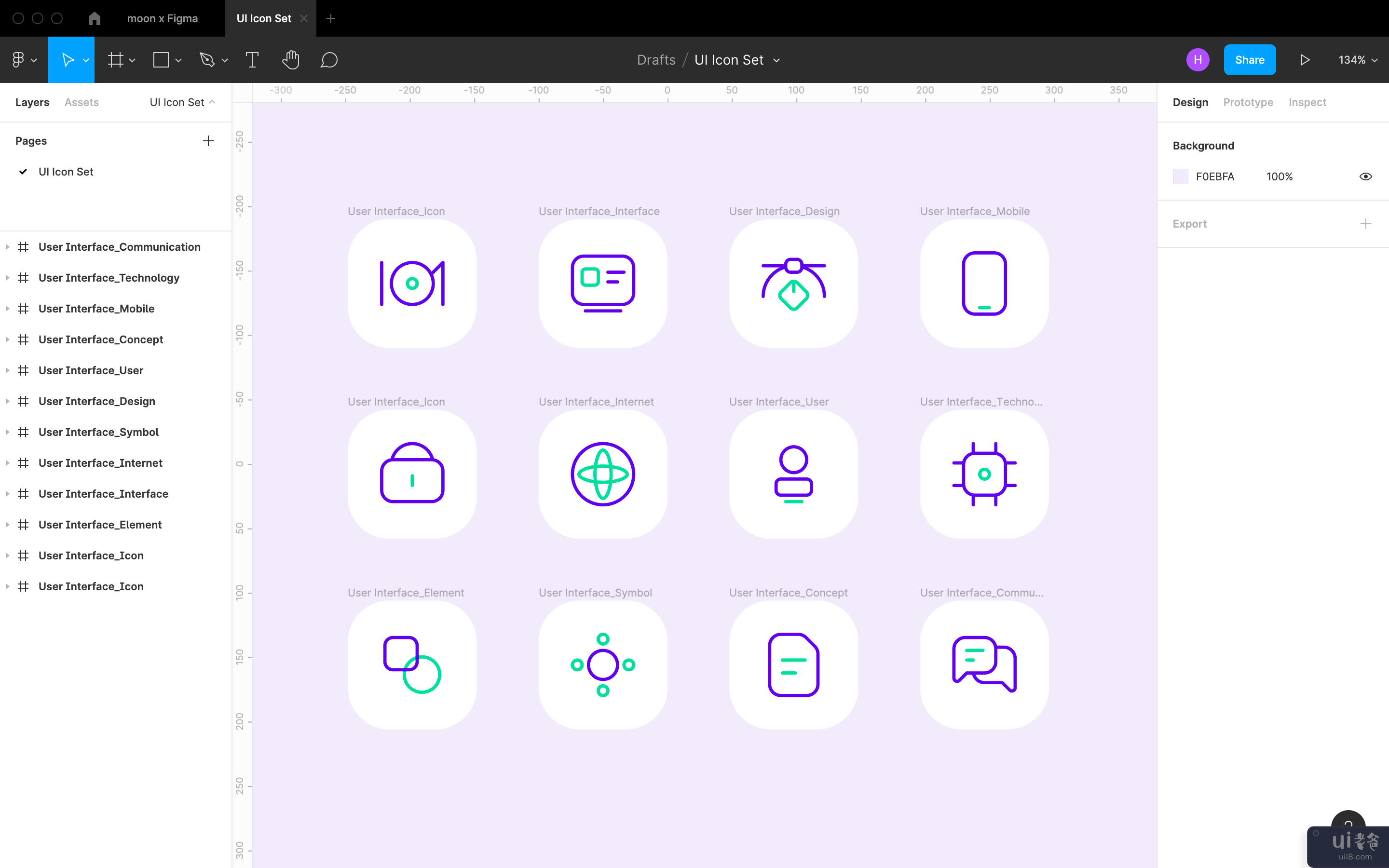 UI 图标集(UI Icon Set)插图
