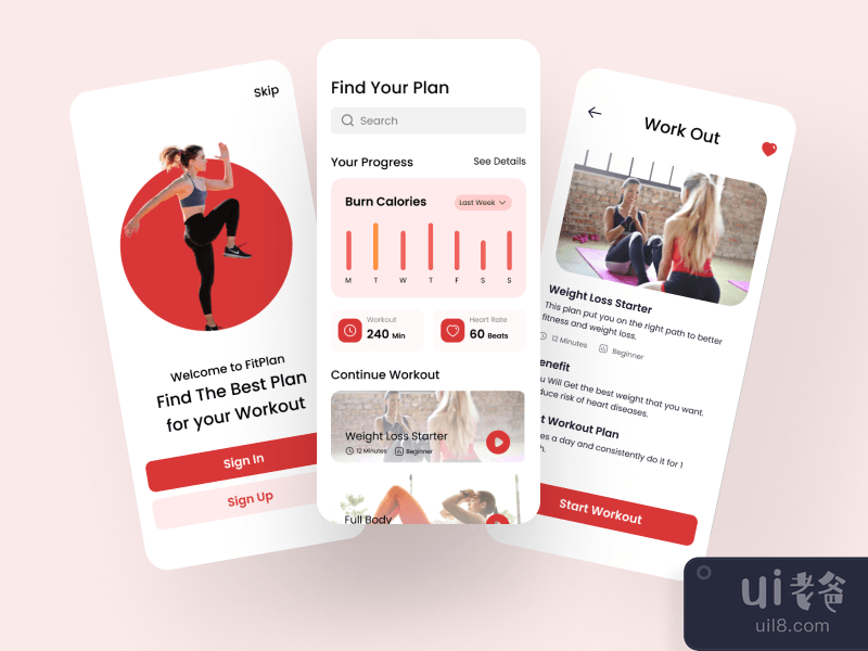 Fitness Plan Mobile Application 