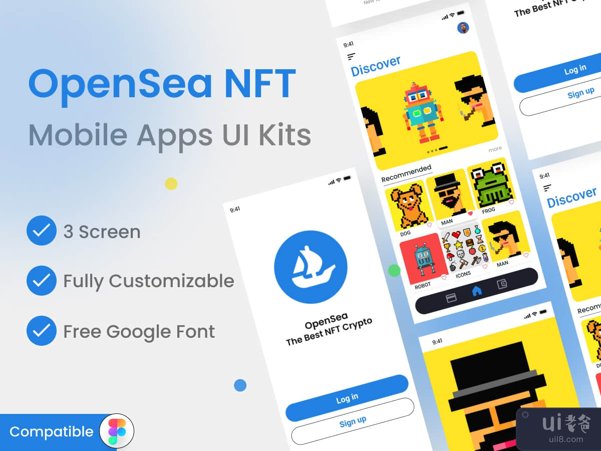 OpenSea Redesign App UI Kits