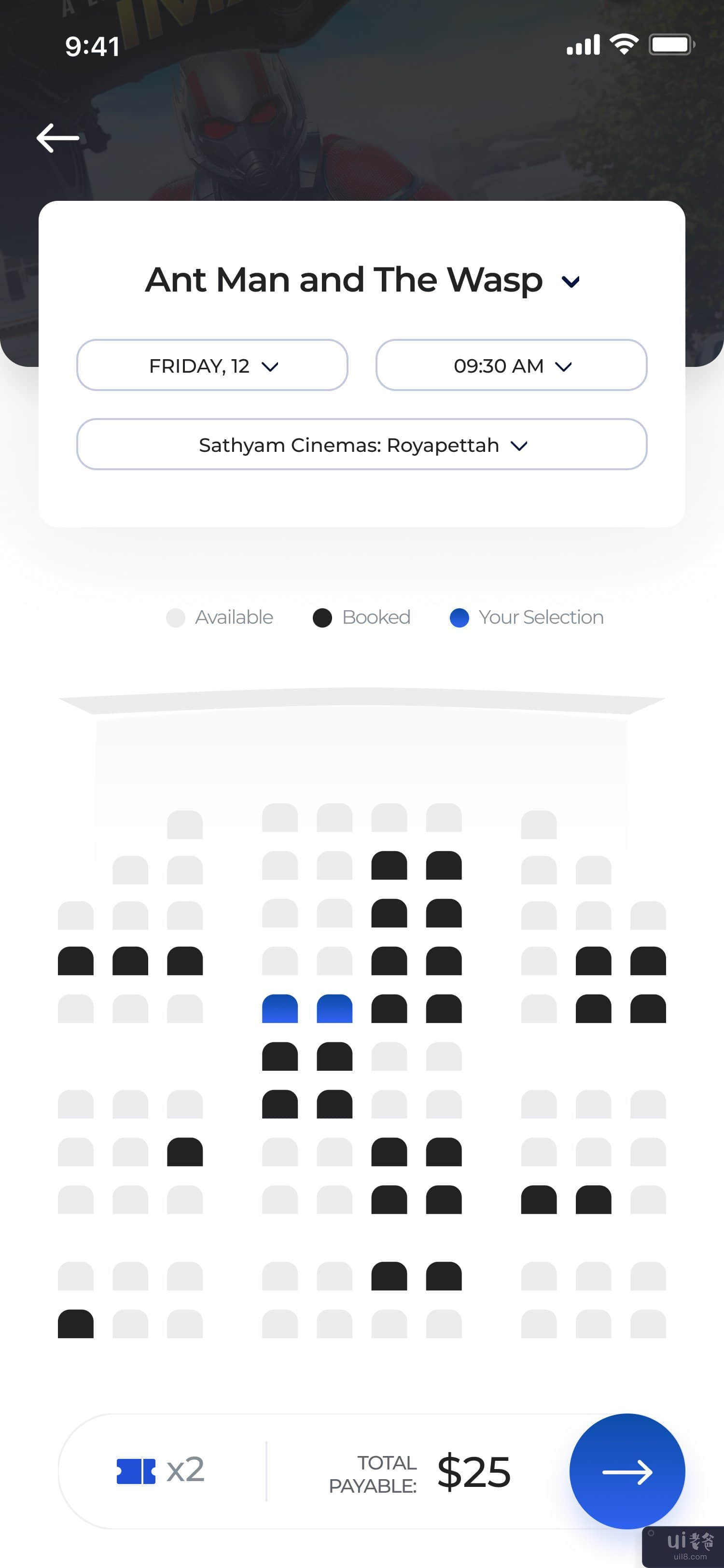 电影票预订应用程序(Movie Ticket Booking App)插图1