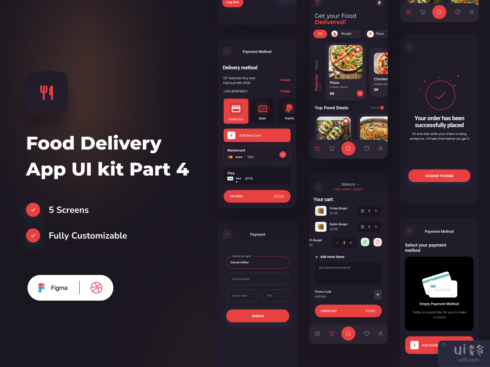 Food delivery Mobile app design part 4