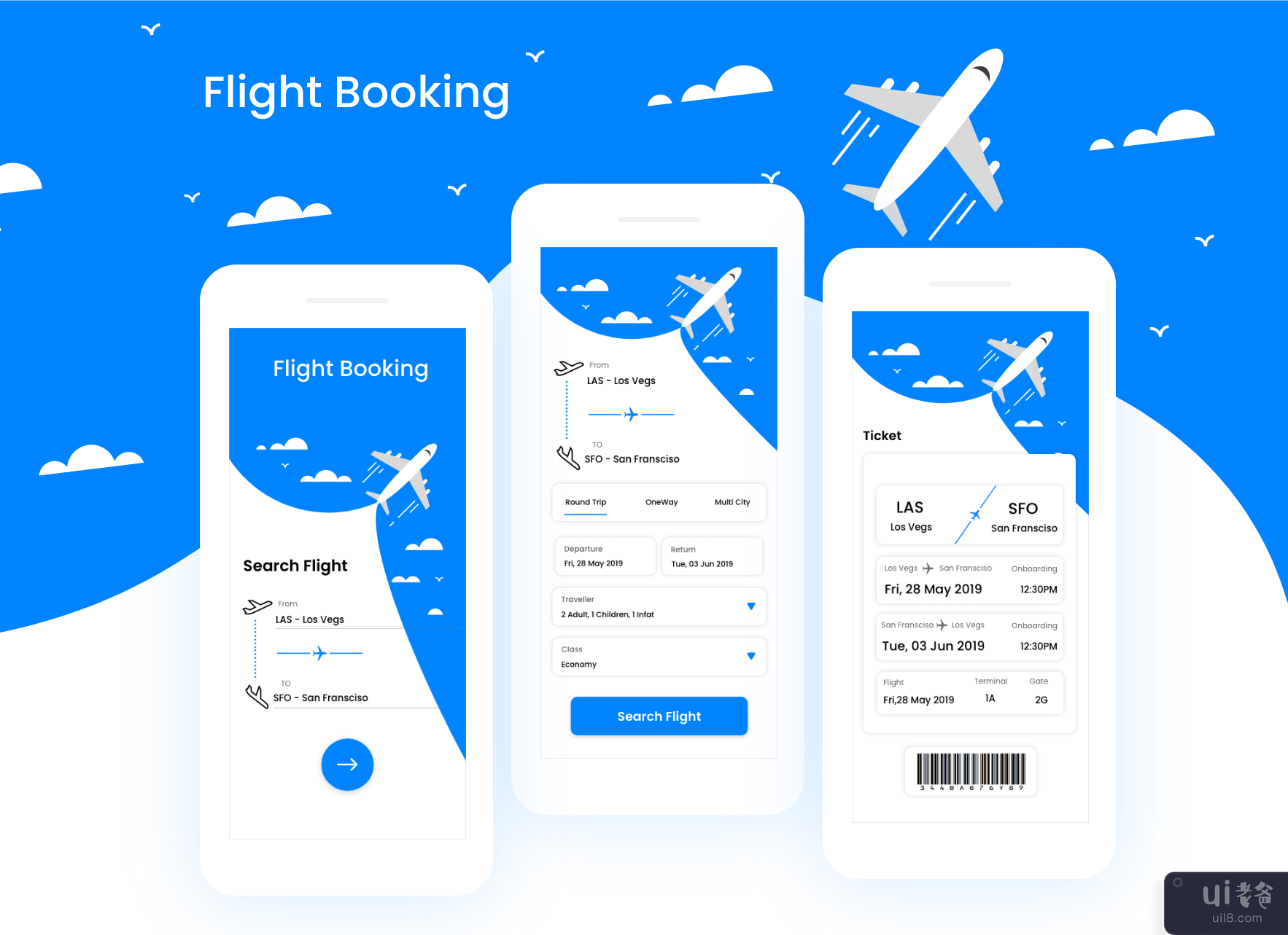 机票预订(Flight Booking)插图