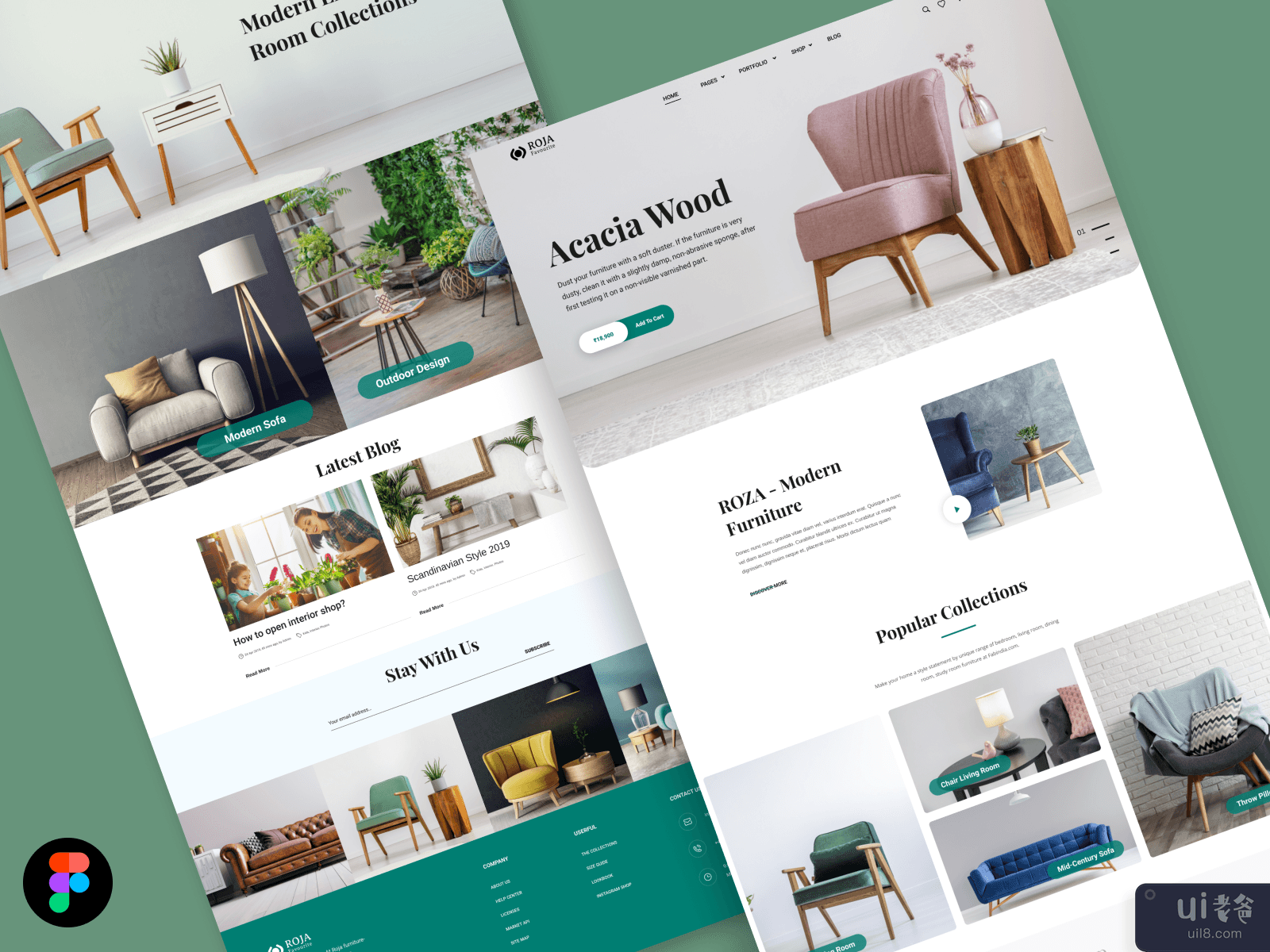Furniture website design UI Concept
