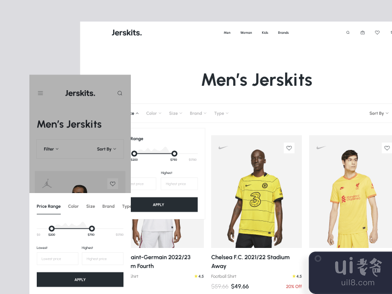 Jerskits - Marketplace Website (Price)