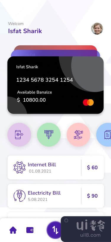 网上银行流动应用程式UI套件(Online Banking Mobile App Ui Kit)插图