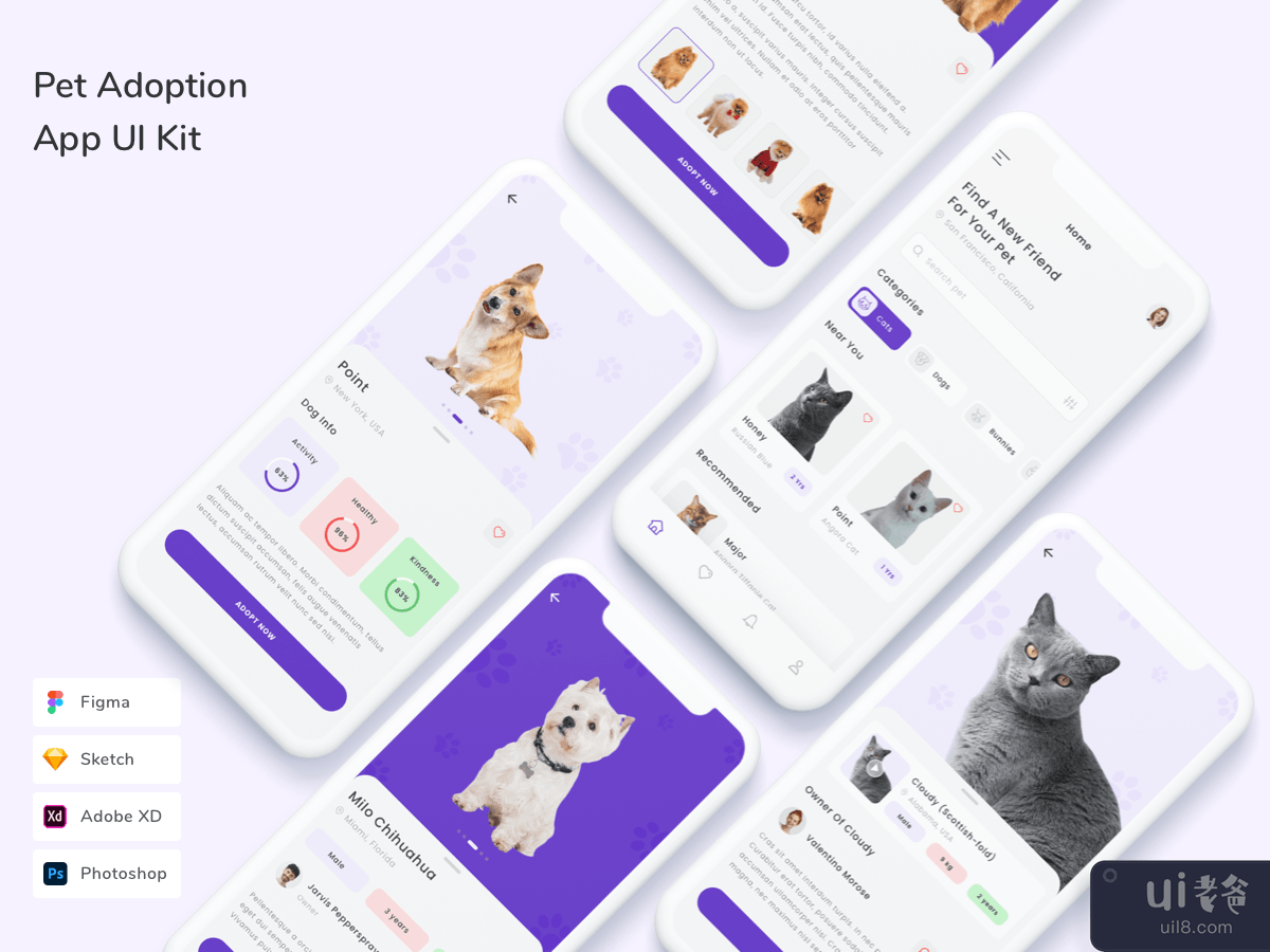 Pet Adoption App UI Kit