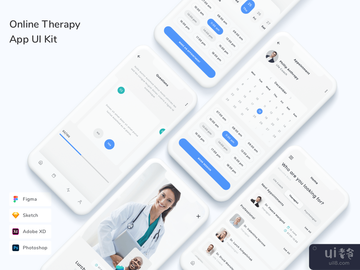 Online Therapy App UI Kit