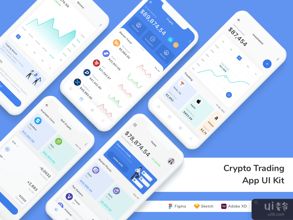 Crypto Trading App UI Kit