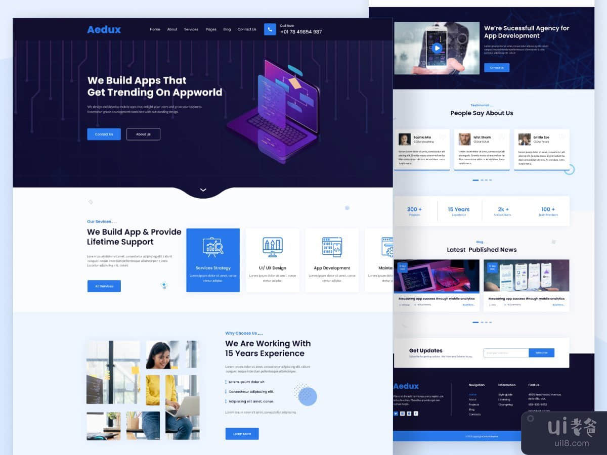  Digital Agency Landing Page Website Design