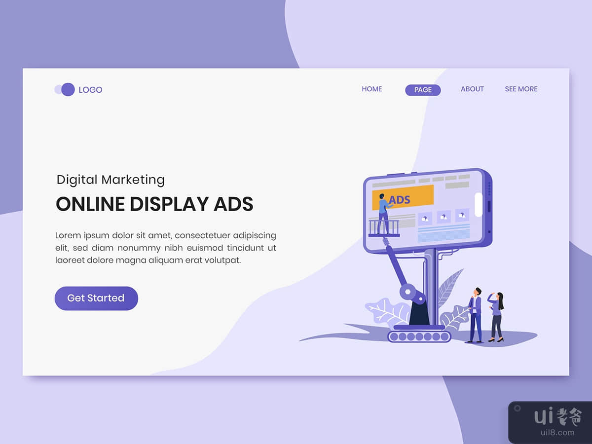 Online Display Ads Marketing Landing Page