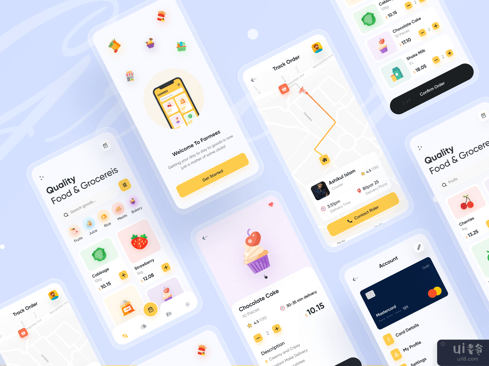 Grocery App Store (All Screens) 🔥🔥