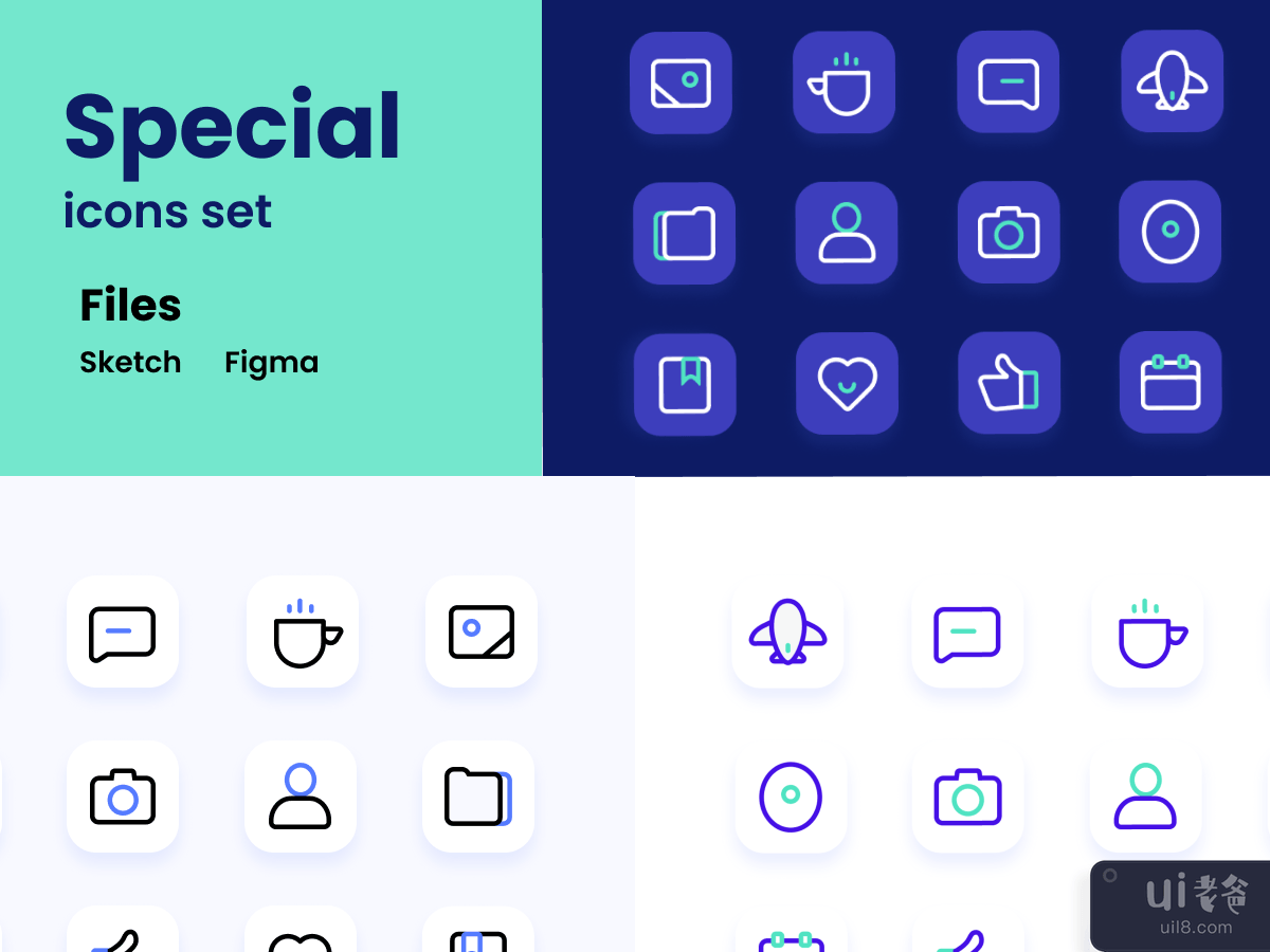 12组基本图标(12- set Essential icons)插图