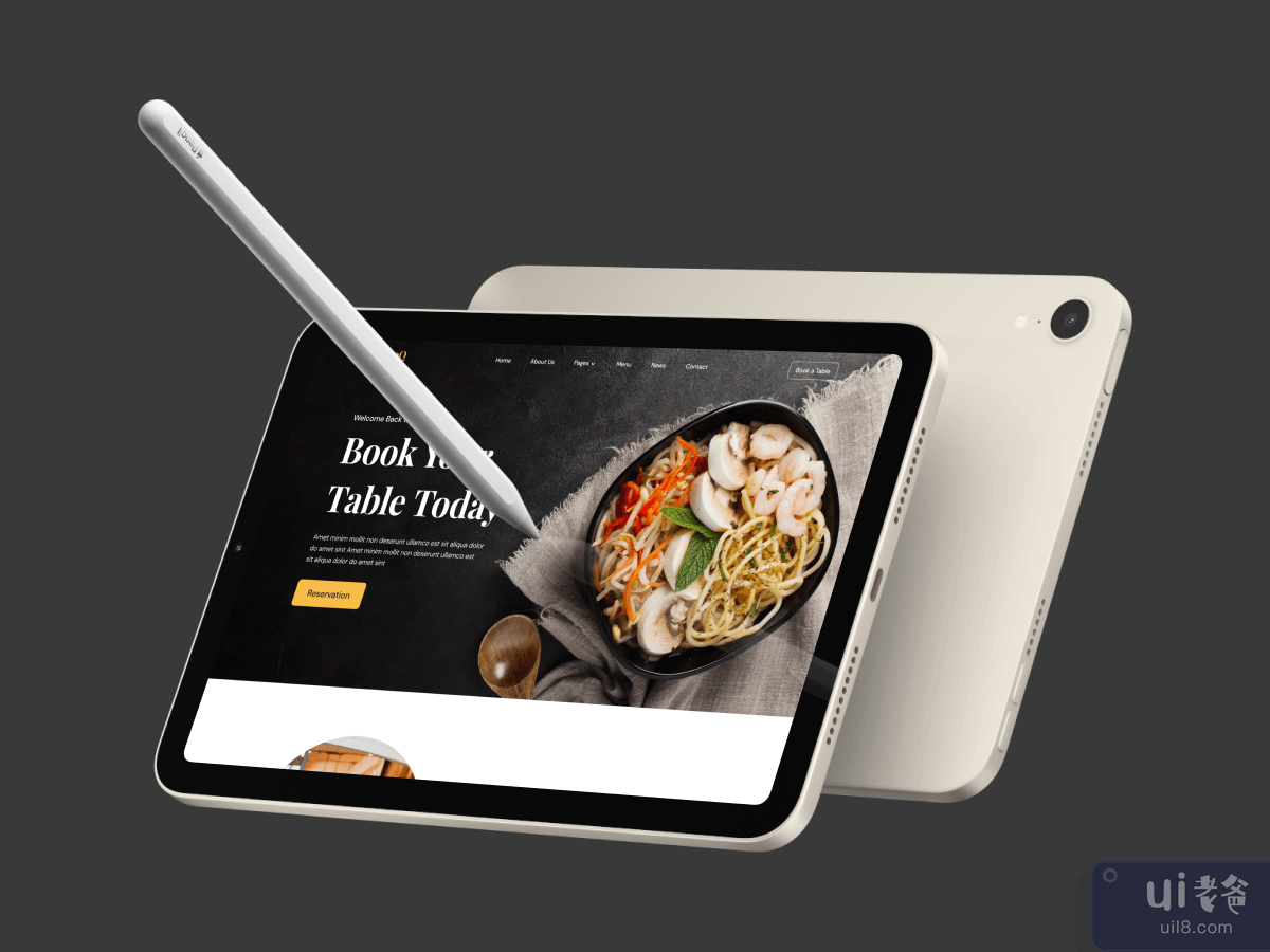 RestoQ - 餐厅 Web UI 套件(RestoQ - Restaurant Web UI Kit)插图2