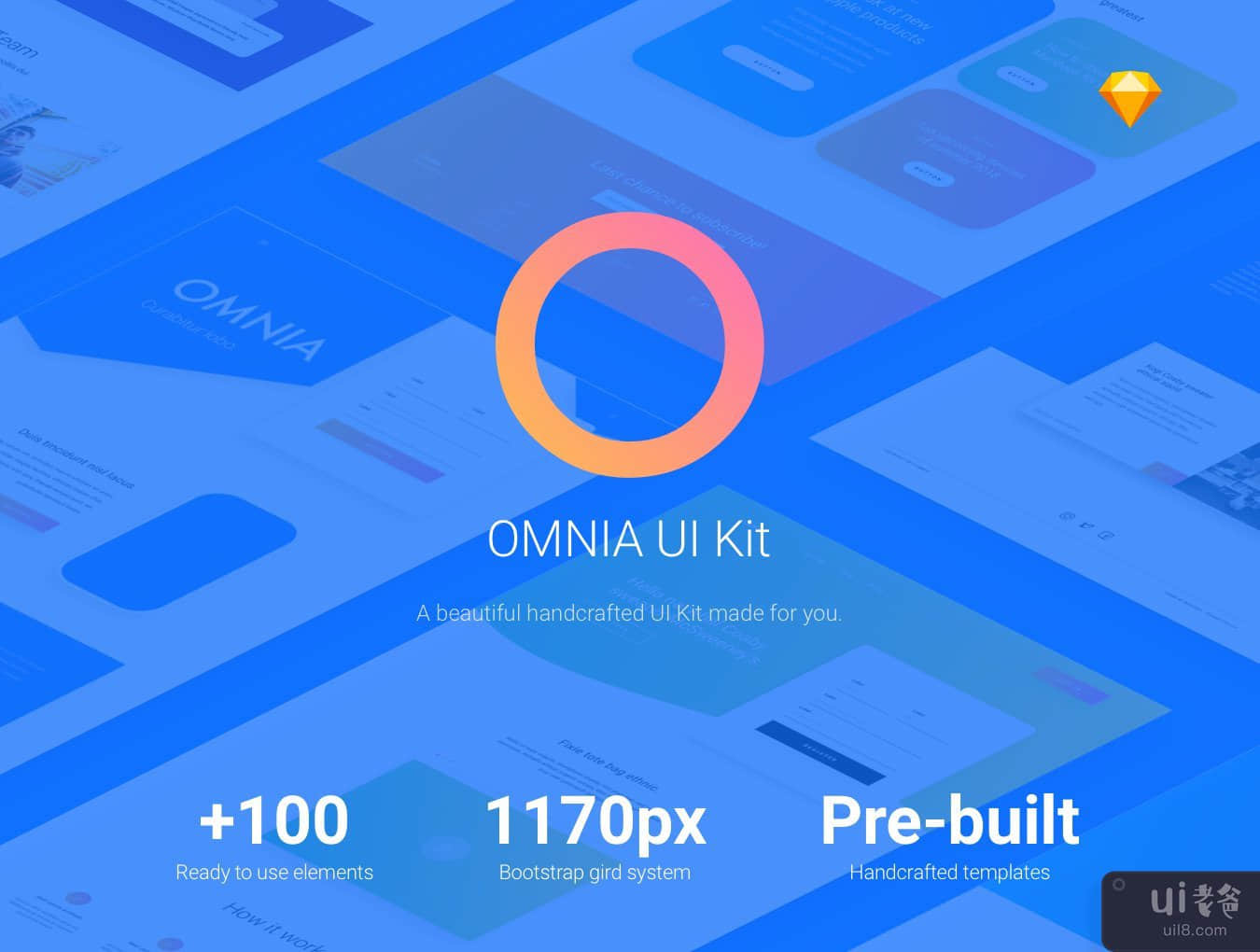 用于 Sketch 的 OMNIA UI 套件(OMNIA UI Kit for Sketch)插图