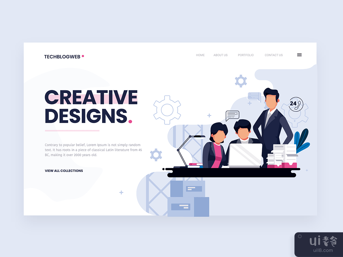Creative Design web page 