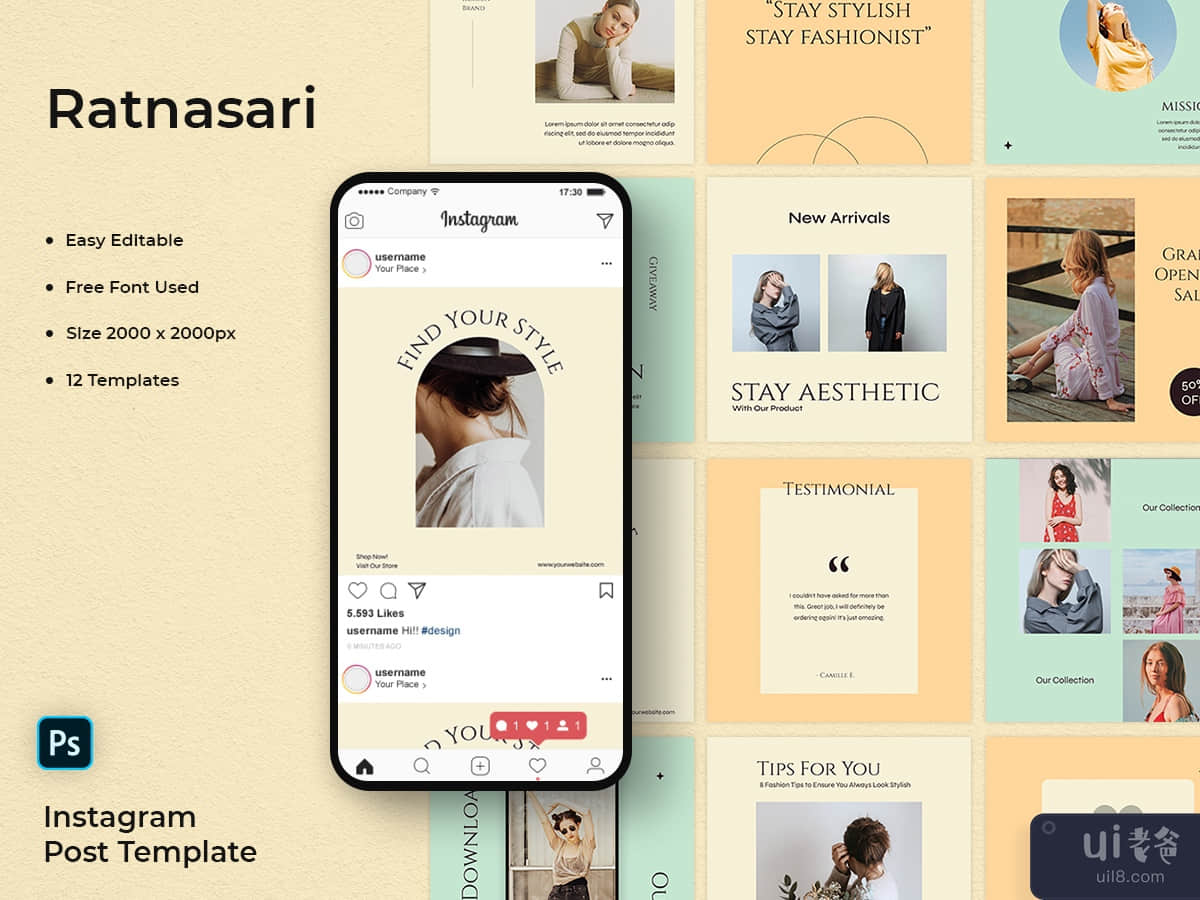 Ratnasari - Fashion Social Media Post Template