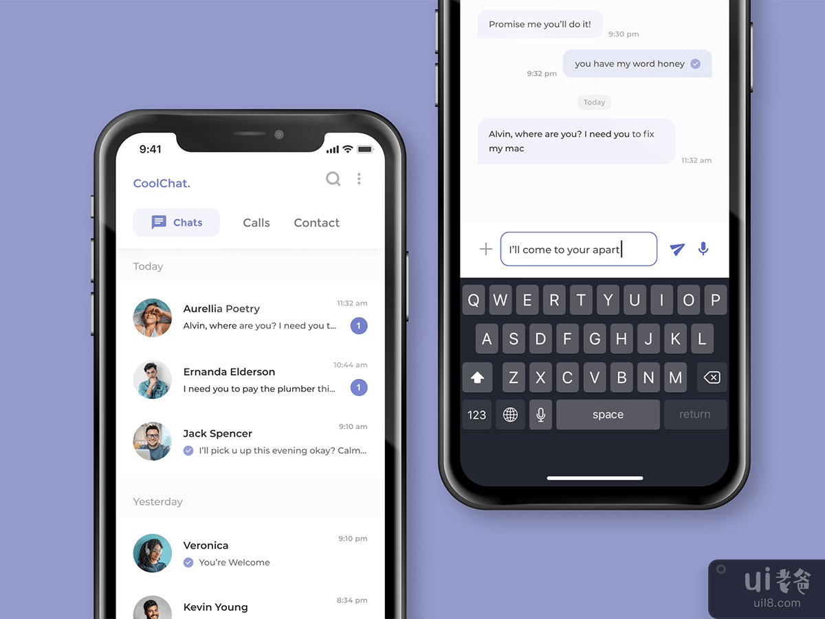Chat Messaging App Screen