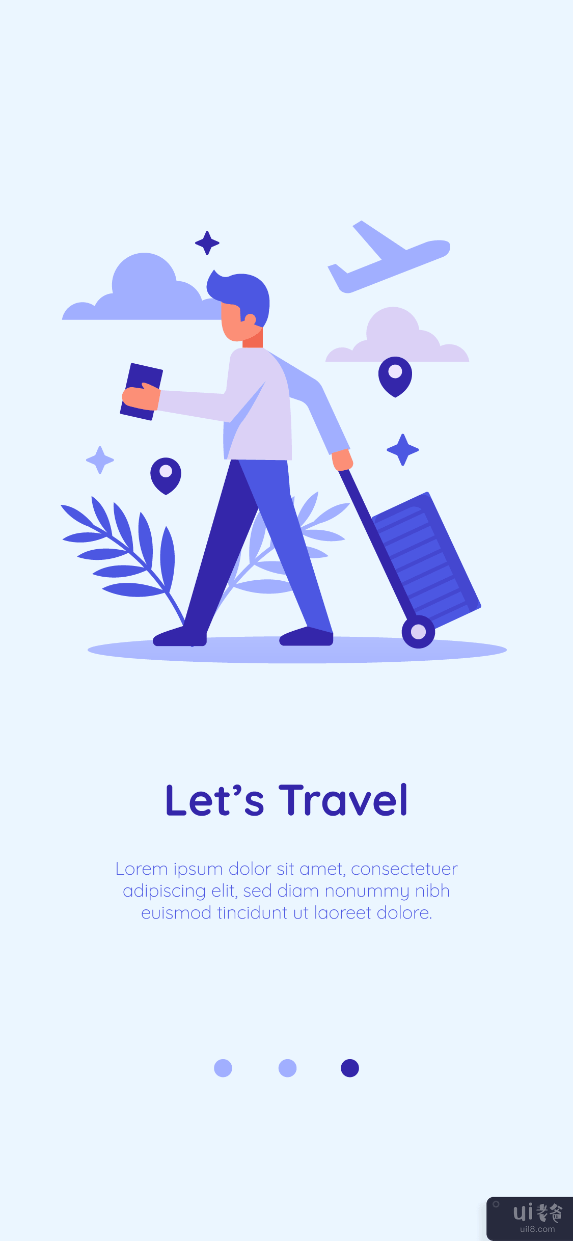 旅游应用概念(Travel App Concept)插图3