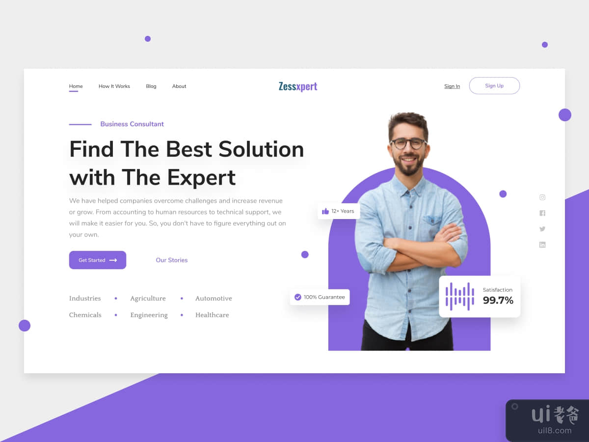 Business Landing Page Hero Section