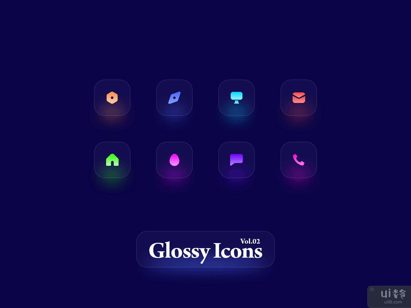 光泽图标 Vol.02(Glossy Icons Vol.02)插图