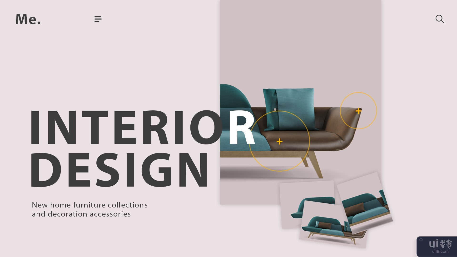室内设计网页(Interior Design Web Page)插图