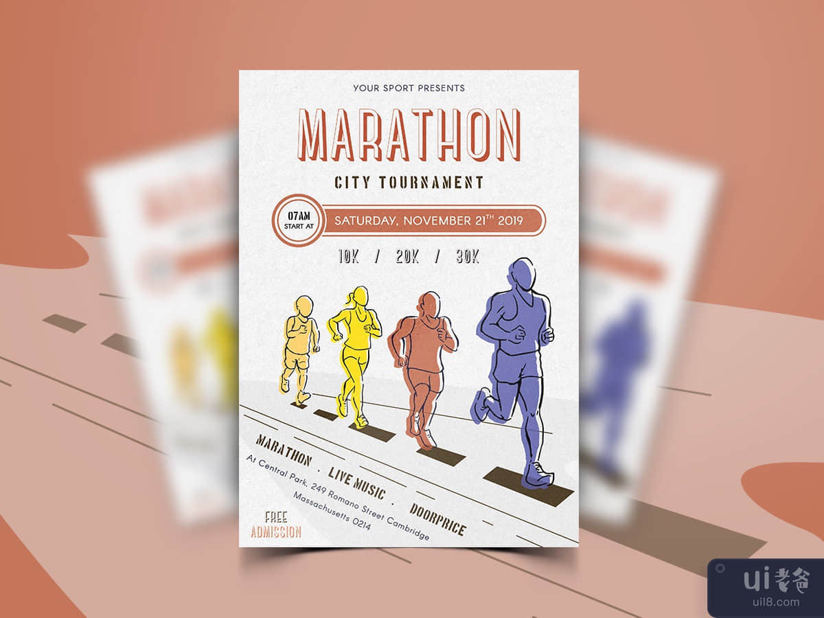 Marathon Event Flyer Template-11