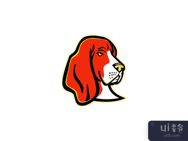 Basset Hound Dog Mascot