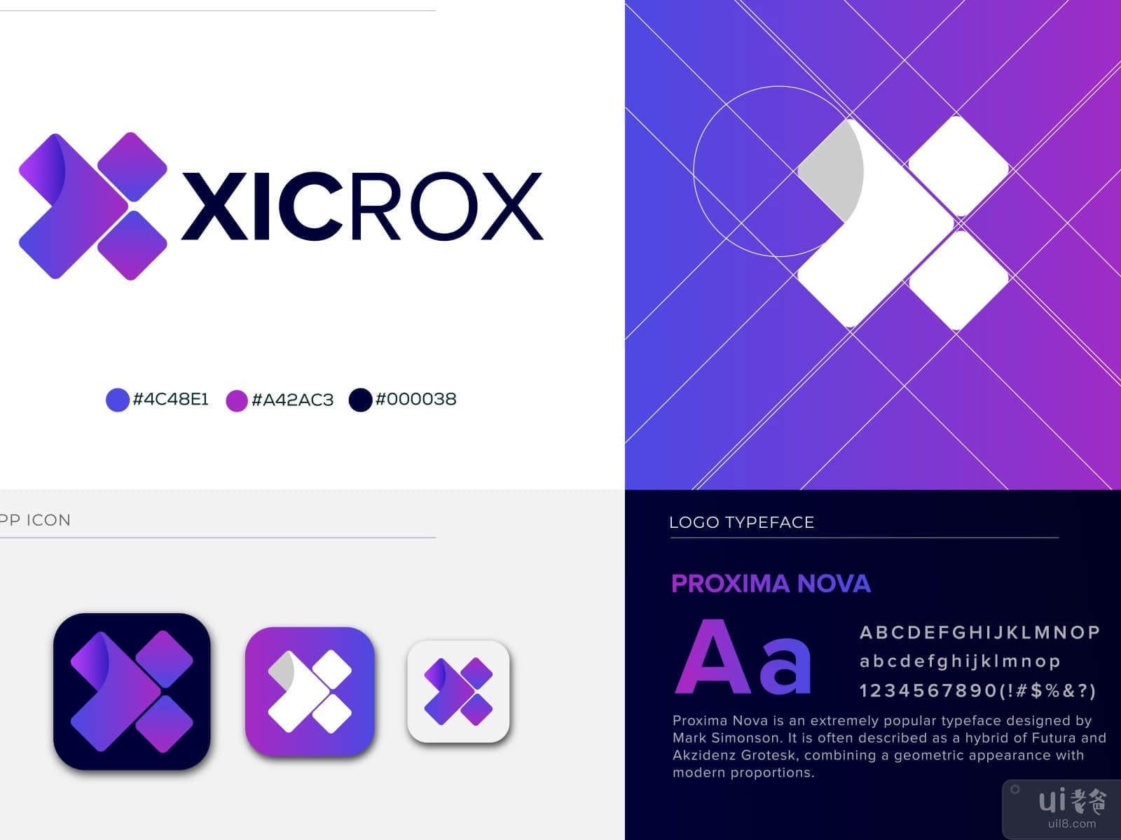 X Lettermark - Xicrox Logo Design - X Letter Logo