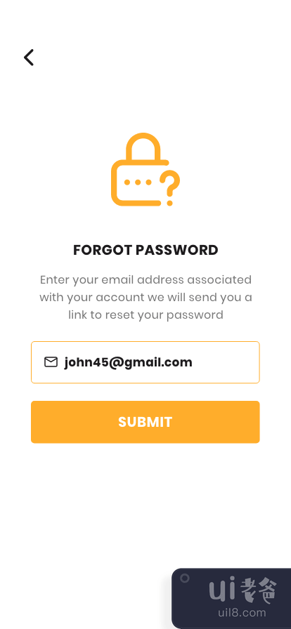 应用程序登录，忘记密码，注册屏幕(App Login, Forgot password , Signup screen)插图3
