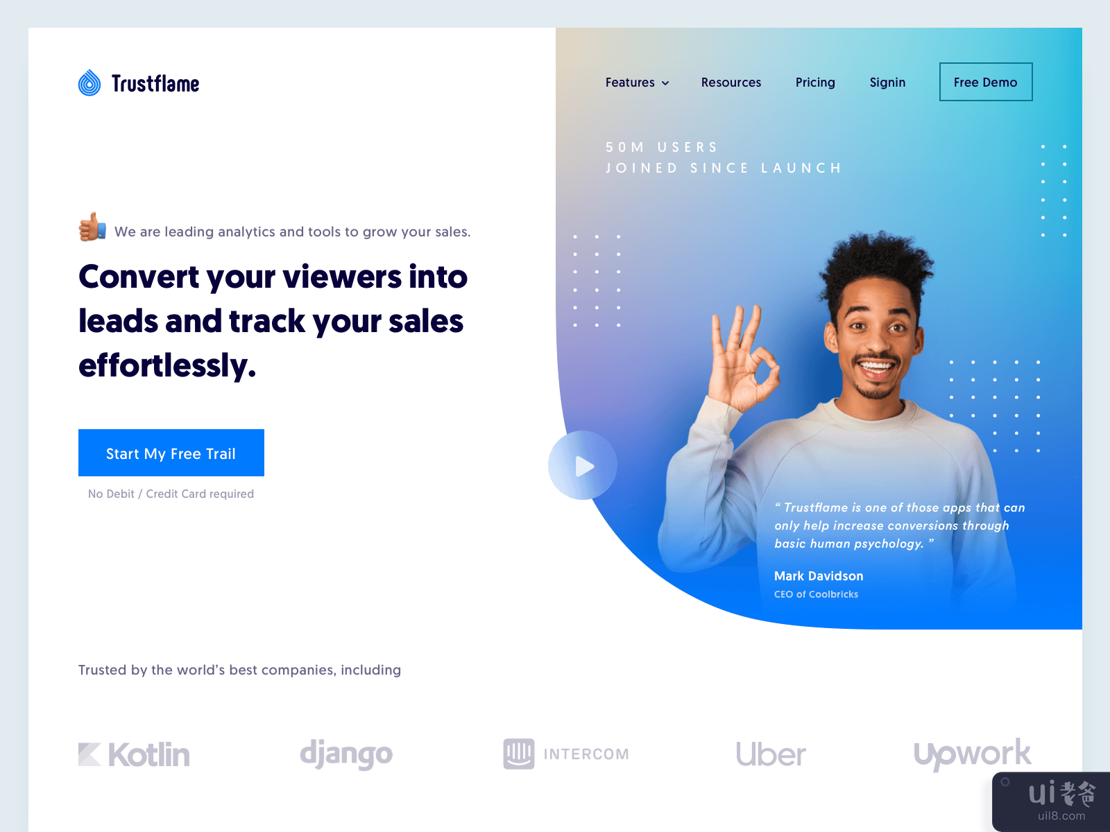 Landing page