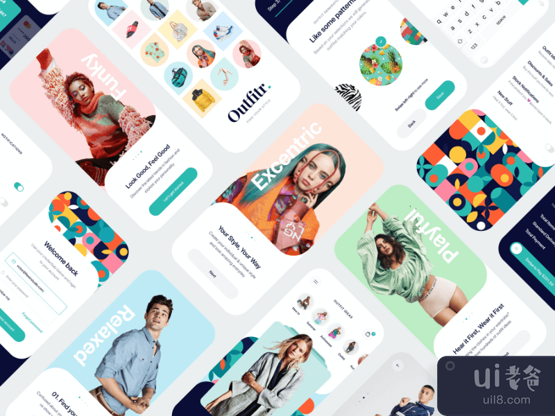 Outfitr - 时尚 UI 套件(Outfitr - Fashion UI Kit)插图4