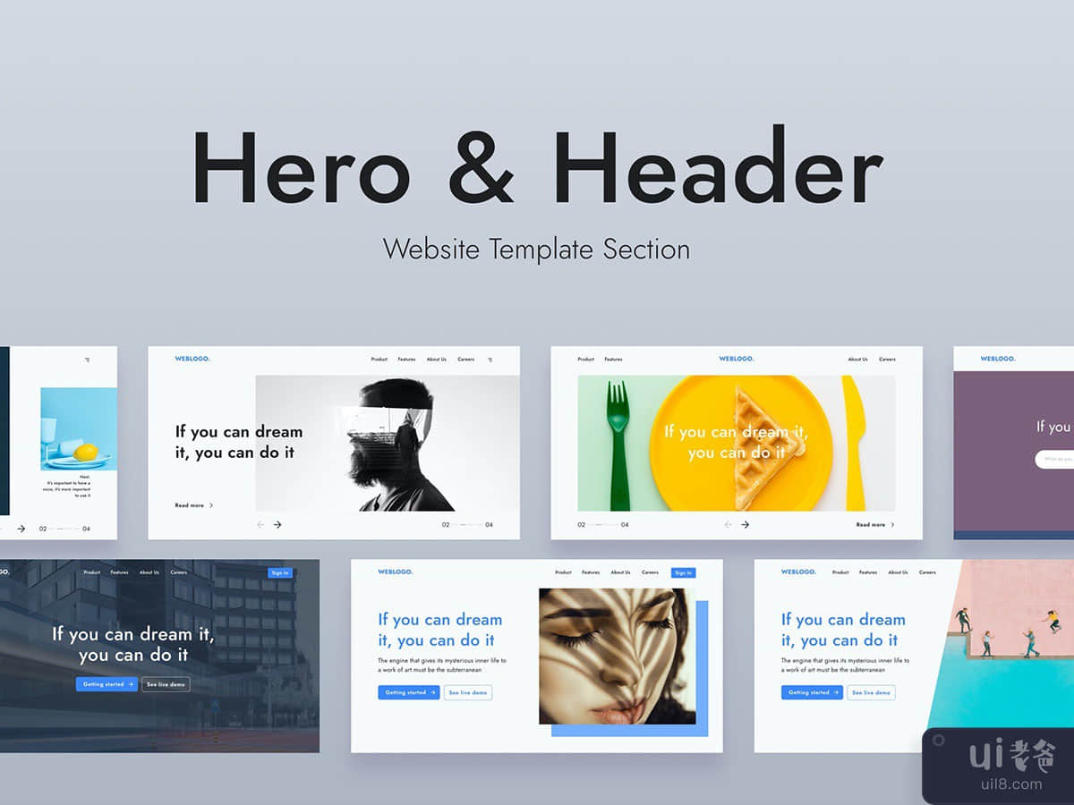 Web Hero Header Template