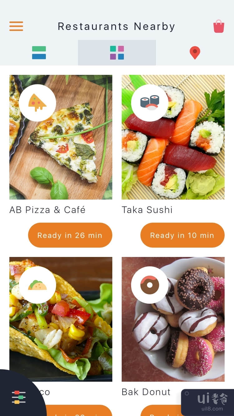 Foodnow - Sketch 移动 UI 套件(Foodnow - Sketch Mobile UI Kit)插图4