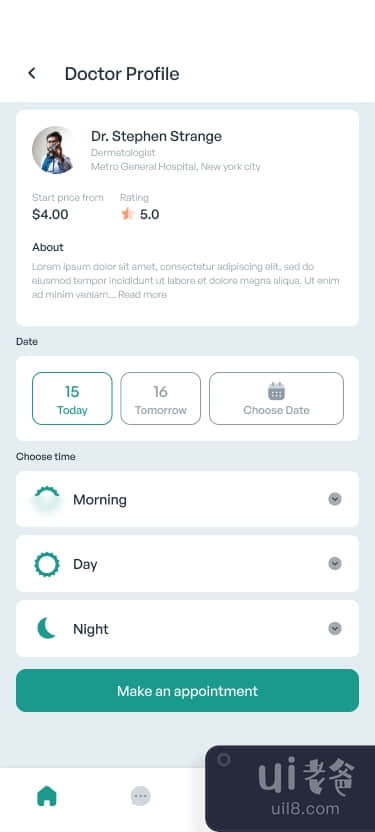 在线医疗移动应用程序（高级屏幕）(Online Medical Mobile App (Premium Screens))插图8