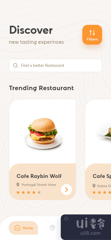 送餐 ios 应用程序 UI(Food Delivery ios app UI)插图1