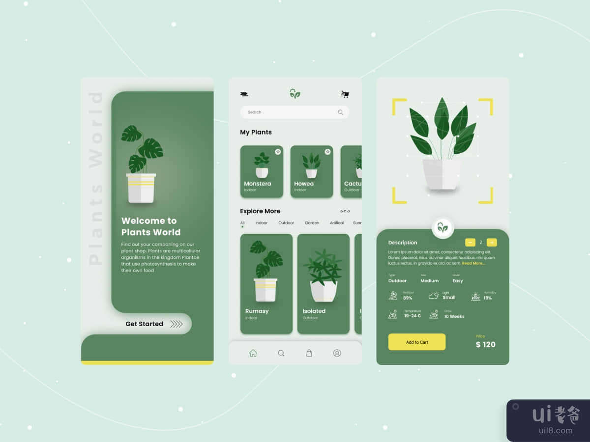 Plant App Ui Design