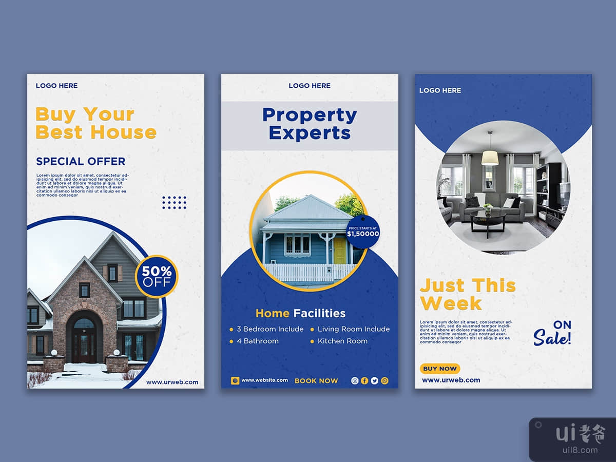 Real estate business instagram Story template