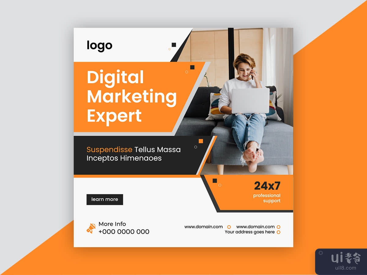 Digital Marketing Social Media Post template