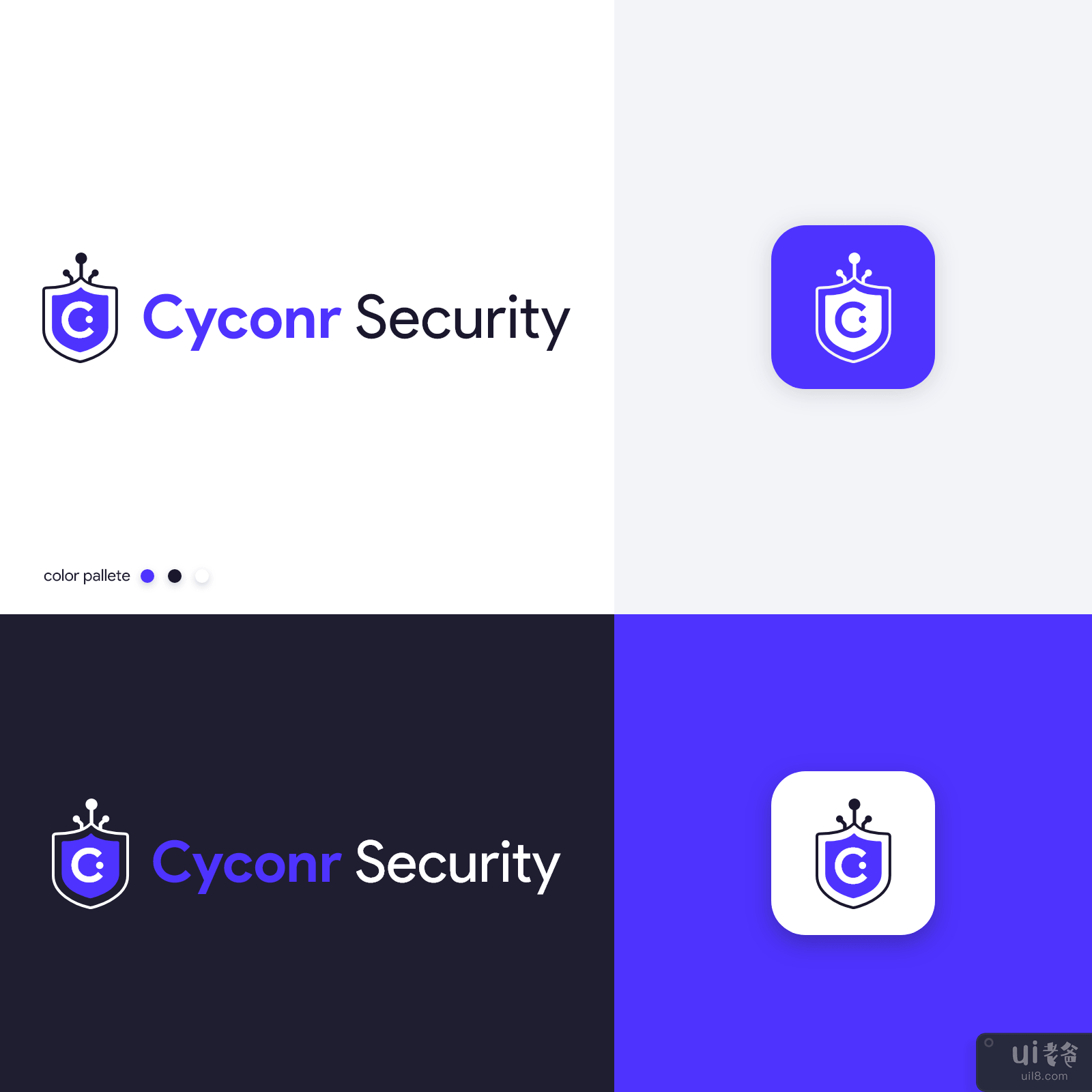 Cyconr Security - 标志设计(Cyconr Security - Logo Design)插图