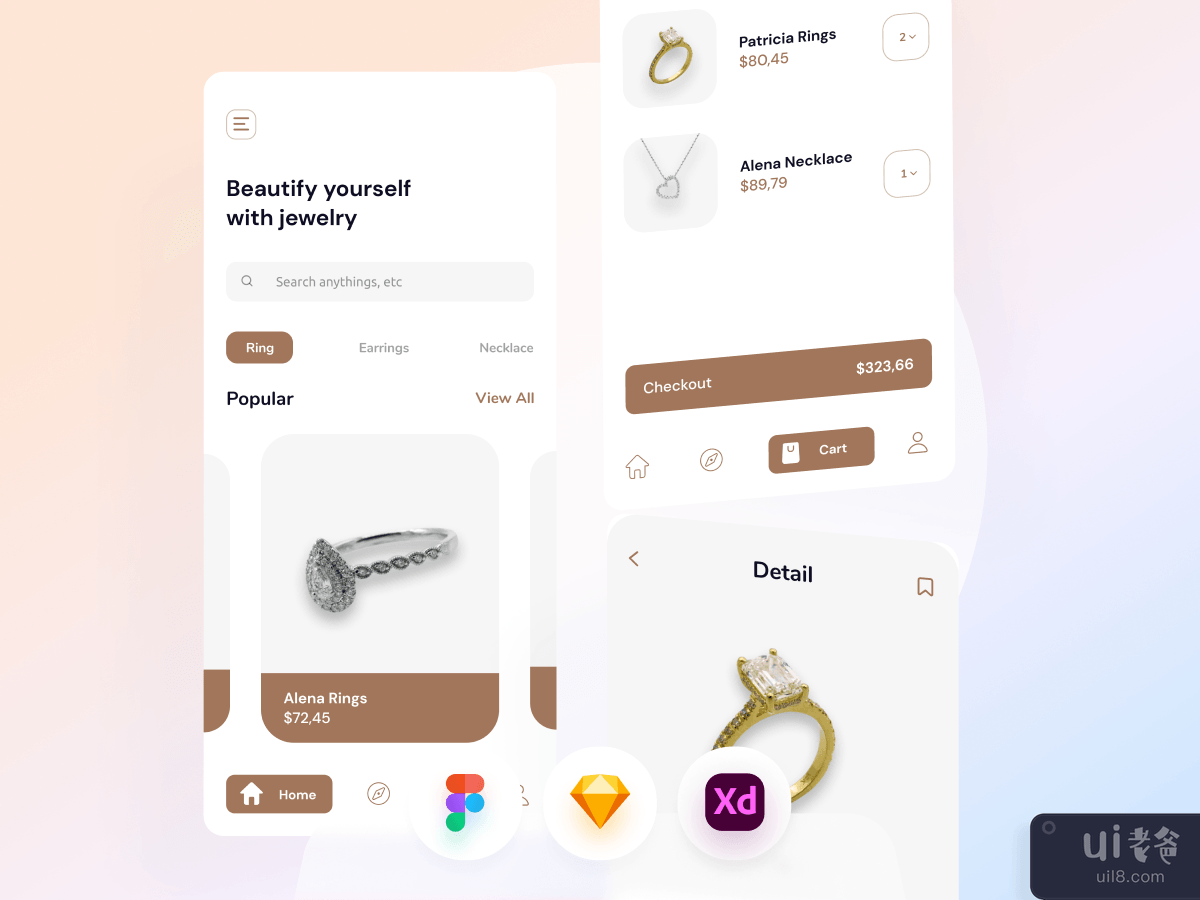 珠宝店流动应用程式(Jewelry Shop Mobile App)插图5